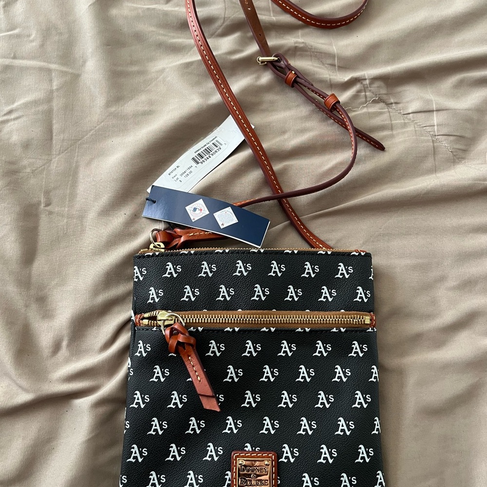 Dooney & Bourke Black and Brown Crossbody Bag